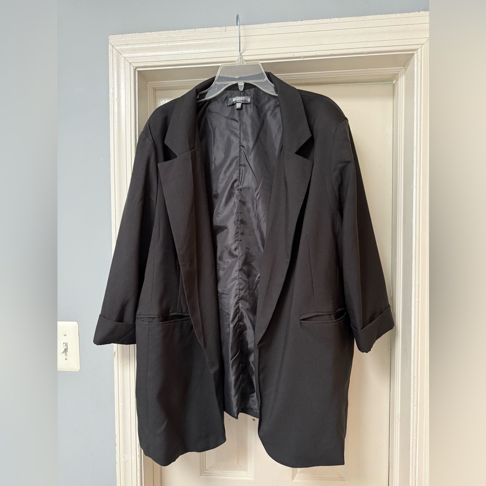 Missguided Black Blazer, Size 18